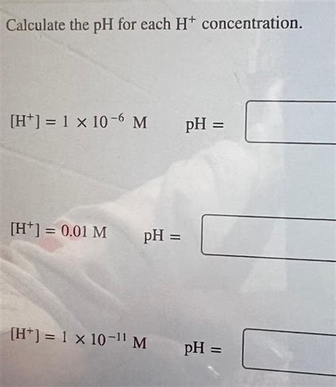 Solved What Is The Ph Of An Aqueous Solution With A Hydrogen Chegg