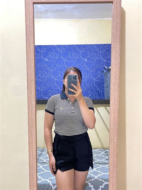 Stripes Polo Shirt Womens Fashion Tops Shirts On Carousell