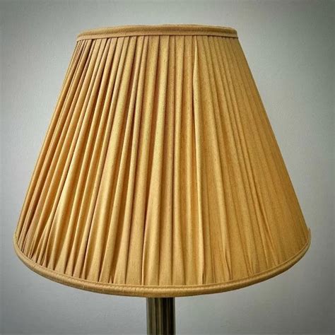 Gold Gathered Fabric Lampshade