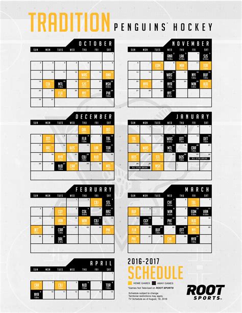 Pittsburgh Penguins Schedule 2021 Printable - Printable Schedule