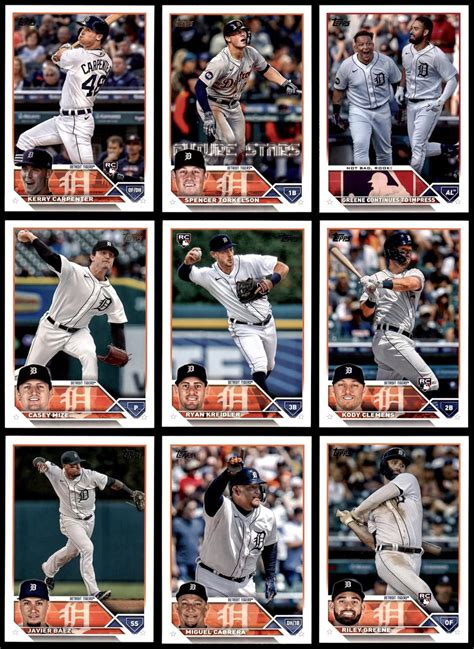 Amazon 2023 Topps Detroit Tigers Team Set Detroit Tigers Set NM