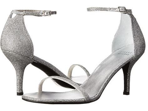 Stuart Weitzman Bridal Evening Collection Naked In Silver Noir