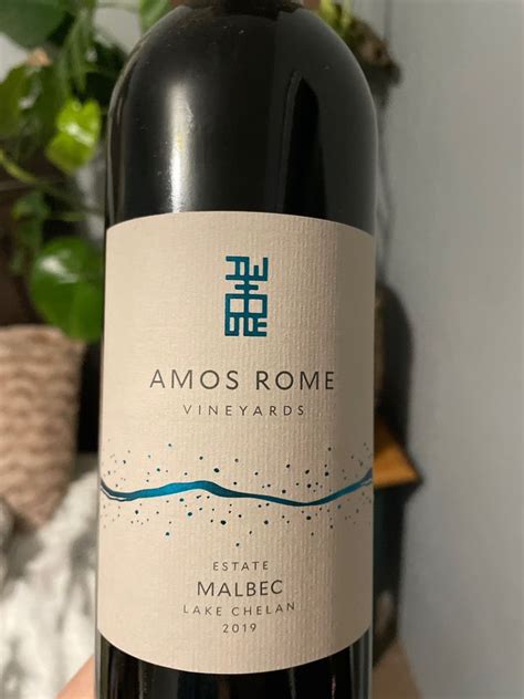 2020 Amos Rome Vineyards Malbec Usa Washington Columbia Valley Lake