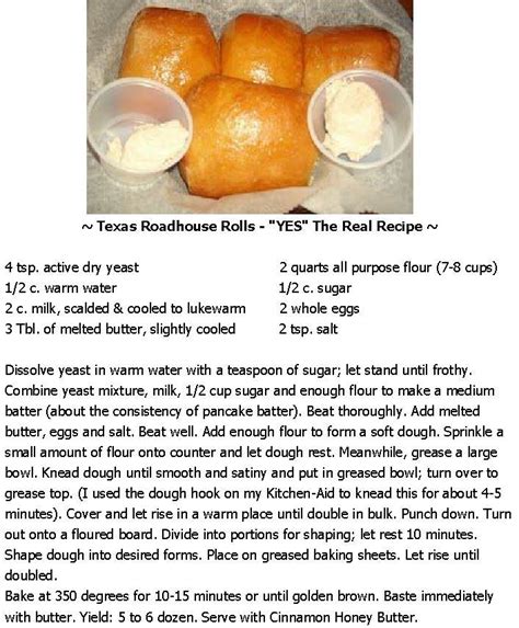 ~ Texas Roadhouse Rolls – “YES” The Real Recipe ~ - Rolls Diy | Food, Recipes, Restaurant recipes