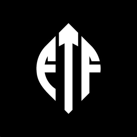 Premium Vector Ftf Circle Letter Logo Design With Circle And Ellipse
