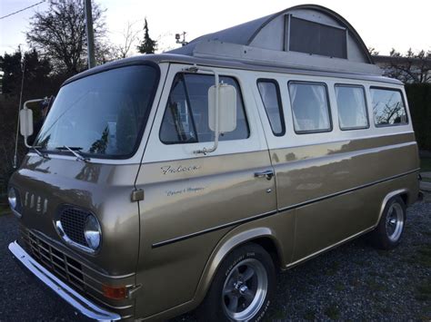 Retro 1965 Ford Econoline Travel Wagon Camper For Sale
