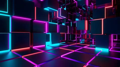 Premium AI Image | Captivating neon cityscape wallpaper