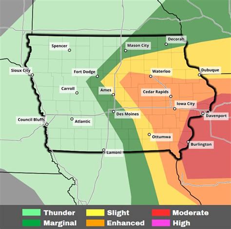 Possible Severe Weather Today in Iowa