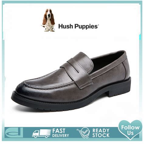 Hush Puppies Leather Shoes Men Formal Shoe Wedding Shoes Formal Shoes For Men Korean Leather