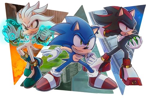 Sonic Shadow And Silver The Hedgehog Wallpaper