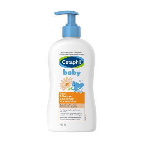 Cetaphil Baby Wash And Shampoo For Sensitive Skin 400ml Essentialslk