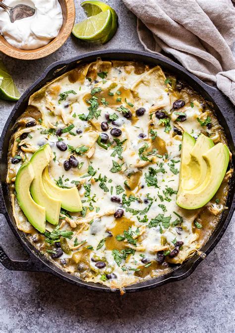 Green Chile Chicken Enchilada Skillet Recipe Runner