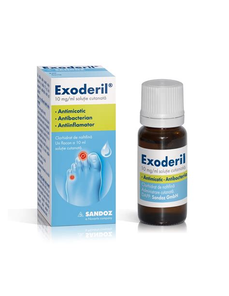 Exoderil Solutie 10 Ml Sandoz Farmacia Dav