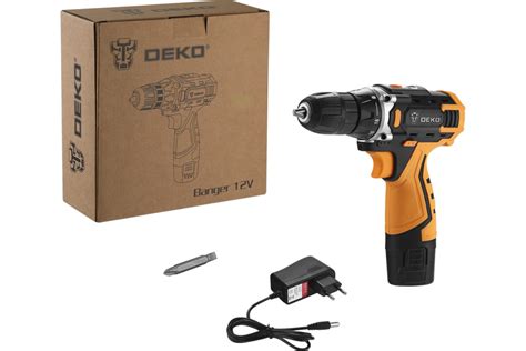 Купить аккумуляторная дрель-шуруповерт deko banger 12v set 1 12в li-ion ...