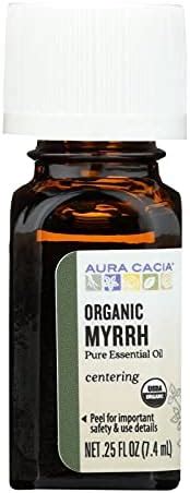 Amazon Aura Cacia Organic Myrrh Oil 0 25 Fl Oz Pure Natural