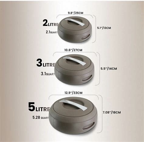 Pc Gourmet Hot Pot Food Warmer Thermal Insulated Casserole Serving