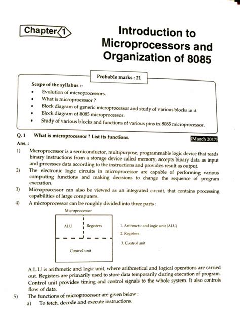 Tps Notes Introduction To Microprocessors And 8085 Pdf