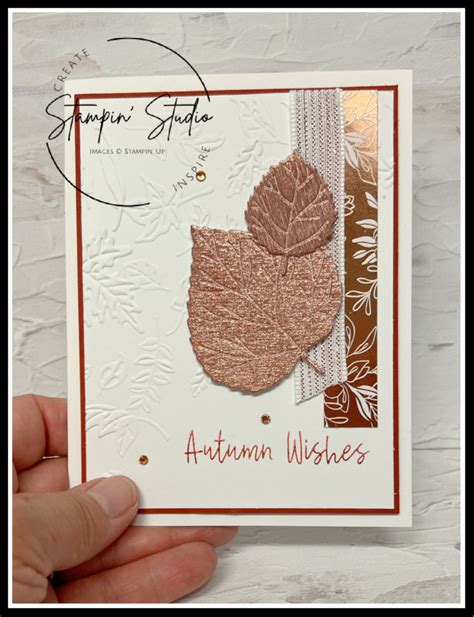 Autumn Wishes With Aspen Trees Dies And Leaf Fall Embossing Folder