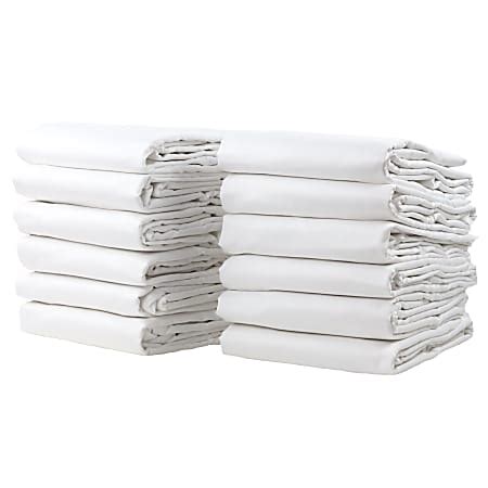 1888 Mills Naked King Fitted Sheets 78 X 80 X 15 White Pack Of 12 Sheets Office Depot
