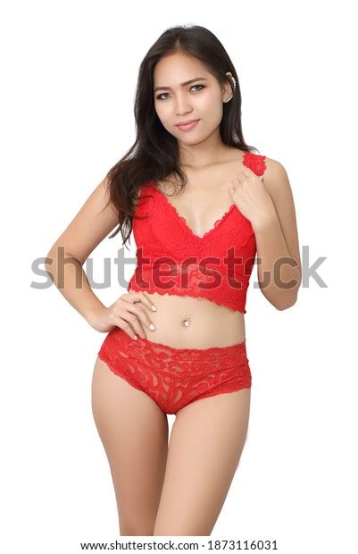 Sexy Asian Woman Red Bikini On Stock Photo Shutterstock
