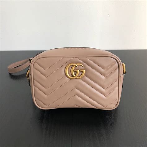 Gucci Gg Marmont Matelassé Mini Bag In Nude ModeSens