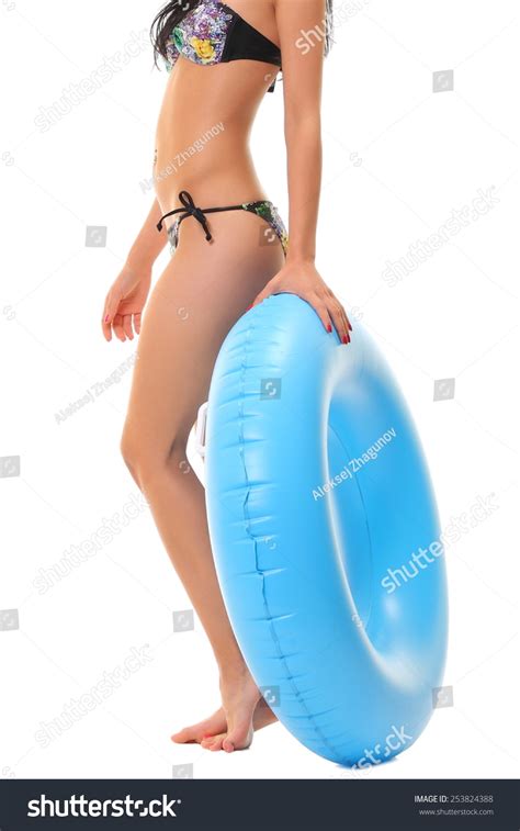 Sexy Female Bikini Holding Swimming Ring Stock Photo Shutterstock