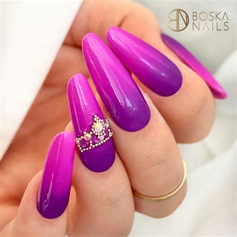 Boska Nails Lakier Hybrydowy 6 Ml Purple Plum Kolor Ciemny Fiolet