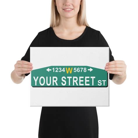 The Philly Canvas Print Philly Street Signs