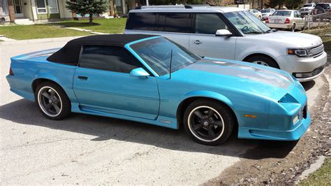 Stunning 1991 Chevrolet Camaro RS Convertible Quasar Blue In Time