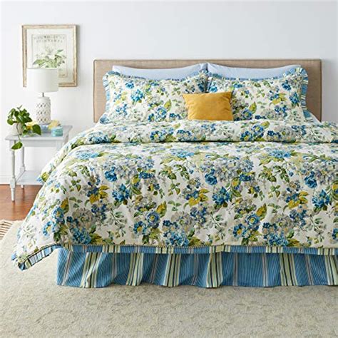 Waverly Reversible Floral Striped Engagement Bedding Collection King