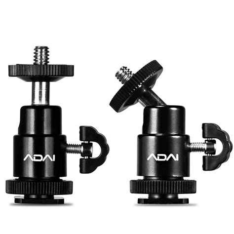 Amazon Adai Pcs Hot Shoe Mounts Tripod Mini Ball Head Mount With Thread Degree