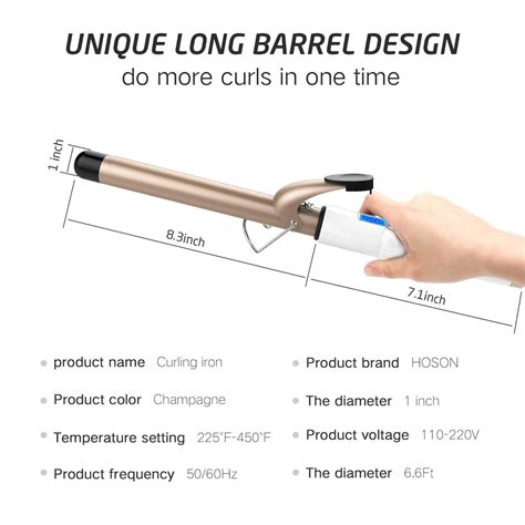 1 inch curling iron hair