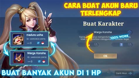 Cara Buat Akun Baru Ml Cara Buat Akun Baru Mobile Legends Tanpa