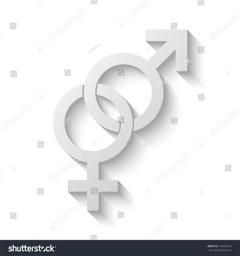 Male Female Sex Vector Icon Paper Stock Vector Royalty Free Shutterstock