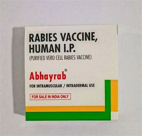 Abhayrab Rabies Vaccine Human I P At Rs 310 Piece