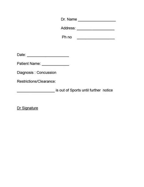 Printable Fake Doctors Note With Signature - Printable Words Worksheets