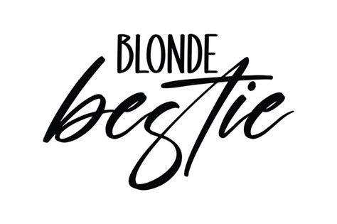 Premium Vector Blonde Bestie