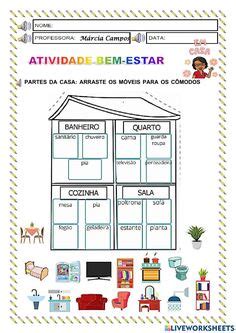 Cômodos Da Casa Educação Infantil - Atividade Comodos Da Casa Educação Infantil