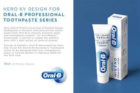 Oral B Professional Toothpaste Series On Behance