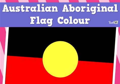 Aboriginal Flag Colouring In