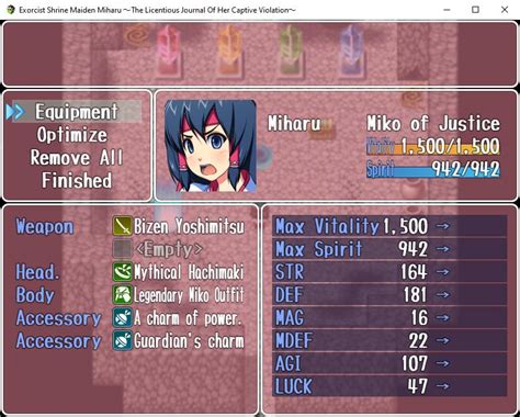 Rpgm Completed Exorcist Shrine Maiden Miharu ~the Licentious