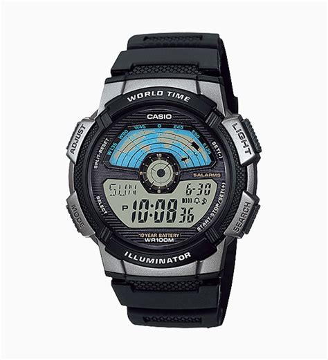 Casio Mens Quartz Watch Digital Display And Resin Strap AE 1100W 1AVDF