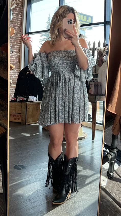 40+ Ways To Wear Dresses & Cowboy Boots — Dress For You Styling