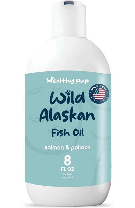 Healthy Pup Wild Alaskan Salmon Oil, Omega 3 Fish Oil, Skin & Coat