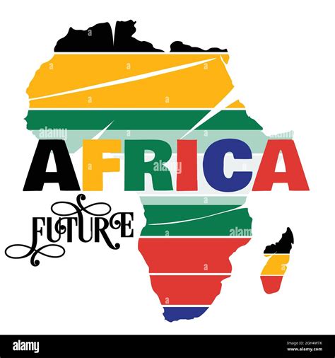 africa futureafrica growth colorful map backgroundthe future