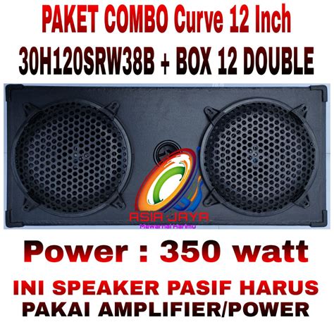 Jual Paket Combo Speaker Inch Woofer Curve H Srw B Plus Box