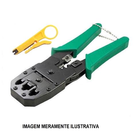 Alicate De Cabo De Rede - Kit Alicate de CRIMPA Cabo de Rede RJ45 + Decapado | Shopee Brasil