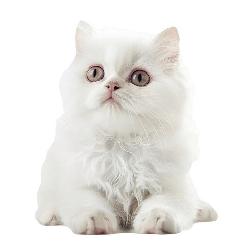 Cute White Persian Cat, Cat, White, Persian PNG Transparent Image and