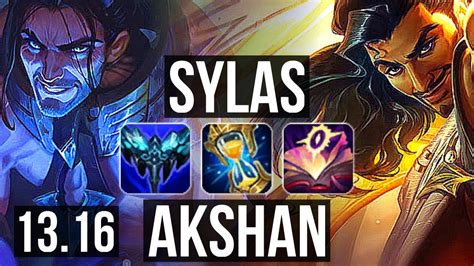 Sylas Vs Akshan Mid Rank Sylas Legendary Rank Kr