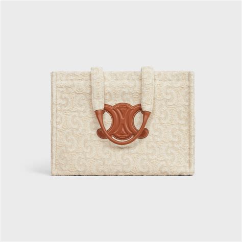 large cabas thais  textile  triomphe   natural tan